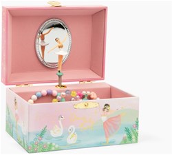 Giggle and Honey portagioie musicale - ballerina rotante Swan Lake rosa