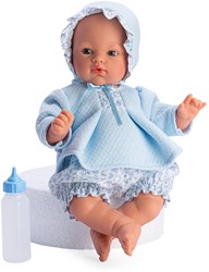 Bambola Asi Koke 36cm - bambola con vestiti blu e floreali