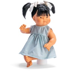 Bambola Asi Chinín 36cm - bambola con vestiti blu e accessori