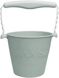 Scrunch secchiello giocattolo verde secchiello spiaggia pieghevole silicone
