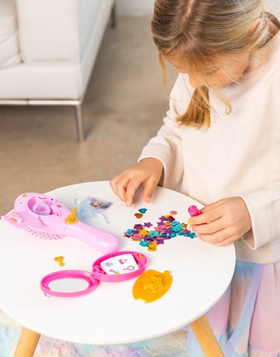 Jumbo FunLockets spazzola segreta per capelli con glitter per bambini-2