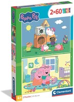 Clementoni puzzle Peppa Pig 2x60 pezzi - puzzle per bambini Peppa Pig