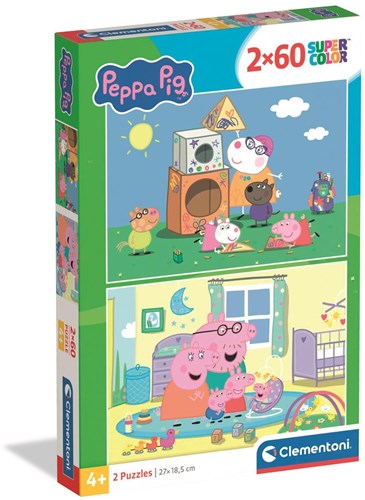 Clementoni puzzle Peppa Pig 2x60 pezzi - puzzle per bambini Peppa Pig