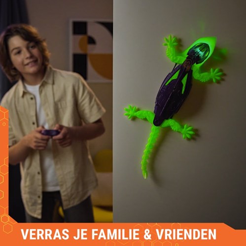 Spin Master giocattolo Hexbots Wall Crawler Gecko Glow In The Dark-3