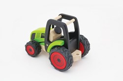 Harlekijn trattore in legno giocattolo - nero - veicolo agricolo durevole