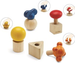 PlanToys Giocattoli in legno Dadi e bulloni
