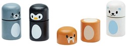 PlanToys Giocattoli in legno Abbinamento animali artici