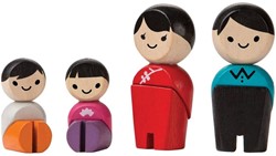 PlanToys Giocattoli in legno Famiglia Iii (famiglia asiatica)