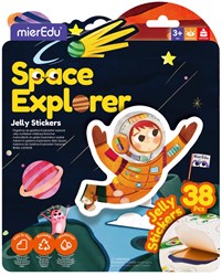 Mieredu giocattolo adesivo Dino Land - set creativo di jelly sticker