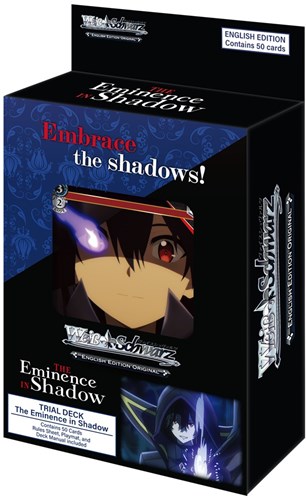 Asmodee gioco di carte The Eminence in Shadow Weiß Schwarz Trial Deck anime