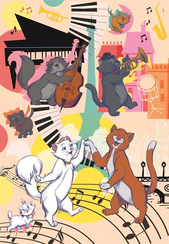 Clementoni puzzle Aristocats 104 pezzi - puzzle Disney per bambini-3