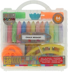 KiddyGo mega set gessetti da marciapiede 86 pezzi per disegnare all'aperto