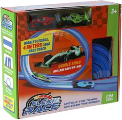 KiddyGo pista da corsa flessibile 4 metri blu - pista giocattolo