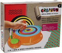 KiddyGo giocattolo creativo Spin'n spiro set pittura e colori 2 in 1
