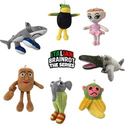 OttoSimon peluche Italian Brainrot 28cm tendenza meme TikTok