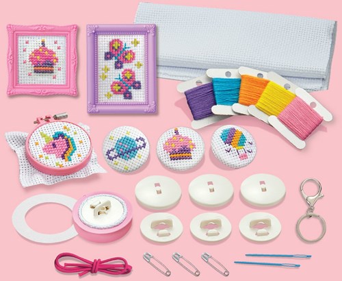 4M giocattolo creativo mini ricamo punto croce per bambini KidzMaker-2