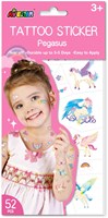 Avenir tatuaggi adesivi tatuaggio bambini Pegasus 52 pezzi multicolore-3