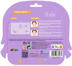 Avenir Face Art adesivi viso stella - adesivi trucco colorati per bambini