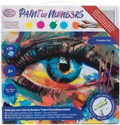Craft Buddy kit pittura con numeri - Creative Eye tela acrilica 30x30cm