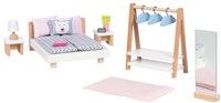 Goki camera da letto per bambole mobili in legno 18 pezzi design moderno-2