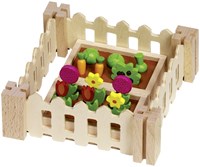 Goki accessori casa delle bambole set giardino - set da giardino in legno 32 pezzi-2