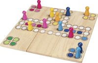 Goki gioco ludo in legno - gioco da tavolo variabile per bambini-2