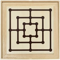 Goki set di giochi in legno scacchi e mulino da viaggio-2