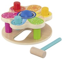 Goki panca da martellare in legno giocattolo - gioco educativo con martello-2