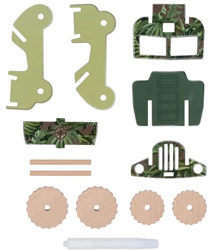 Goki kit di costruzione fuoristrada - set di costruzioni in legno-2