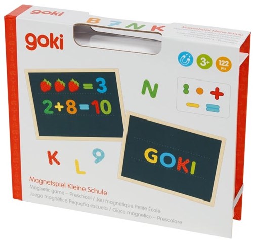Goki gioco magnetico giocattolo educativo 122 pezzi cartone-2