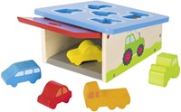 Goki scatola forme in legno veicoli giocattolo - educativo-2