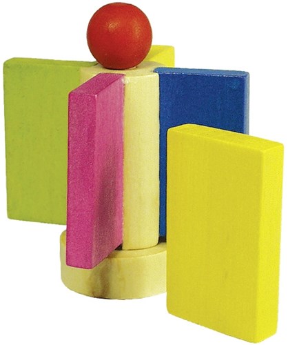 Goki set domino in legno - domino rally - giocattolo 247 pezzi-2