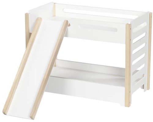 Goki letto per bambole letto a castello in legno con scivolo e cassetto-3