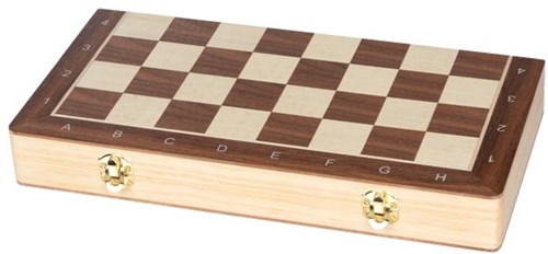 Goki scacchi dama legno magnetico 2in1 gioco da viaggio classico-3