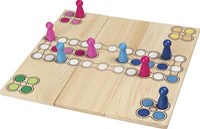 Goki gioco ludo in legno - gioco da tavolo variabile per bambini-3