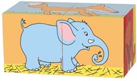 Goki puzzle cubi in legno animali - giocattolo educativo per bambini-3