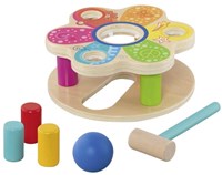 Goki panca da martellare in legno giocattolo - gioco educativo con martello-3