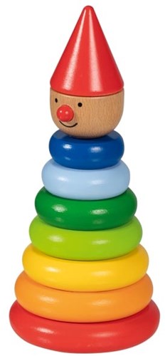 Goki torre impilabile magnetica Nimo - giocattolo in legno per la motricità-3