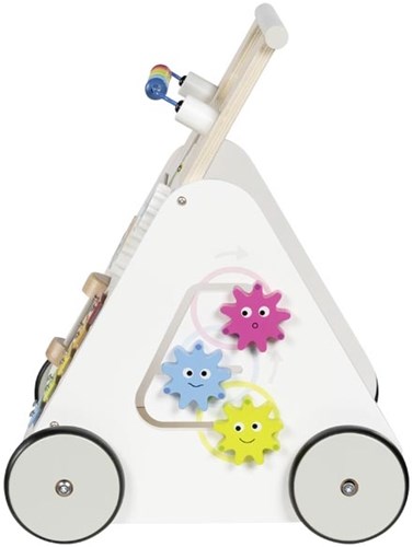 Goki girello in legno Kiddycruiser - carrello primi passi per bambini-3