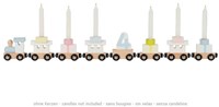 Goki trenino di compleanno in legno - giocattolo colorato per bambini-3