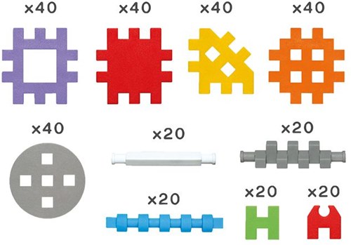 Marioinex blocchi da costruzione Mini Waffle - 300 pezzi set costruzioni multicolore-3
