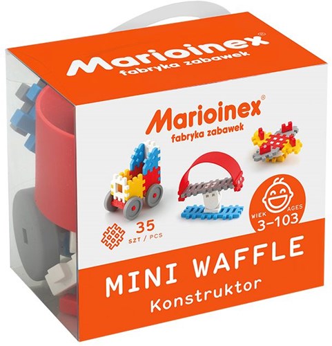 Marioinex mattoncini Mini Waffle 35 pezzi giocattolo da costruzione blu-2