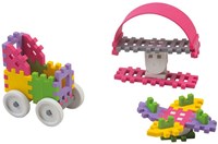 Marioinex mattoncini Mini Waffle Constructor 35 pezzi rosa flessibili