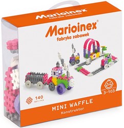 Marioinex set di costruzione Mini Waffle 140 pezzi giocattolo rosa