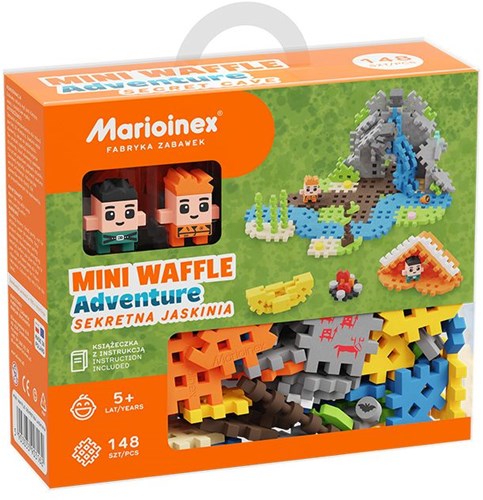 Marioinex blocchi da costruzione - Mini Waffle Secret Cave 148 pezzi - giocattolo educativo-2