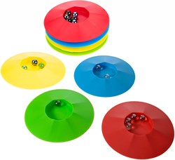 van der Meulen Barattolo per biglie piccolo 17 cm - Include biglie - 4 colori