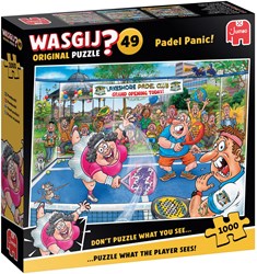 Puzzel Wasgij Orig.  49 Paniek op Padelbaan (1000)