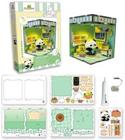 Sycomore peluche giocattolo Chibi Box Panda per bambini