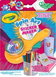 Crayola mini spin art sticker maker creativo set per bambini