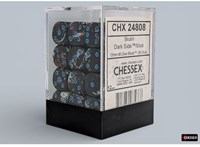 Chessex dadi Brush Dark Side blu D6 12mm set 36 pezzi
